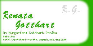 renata gotthart business card